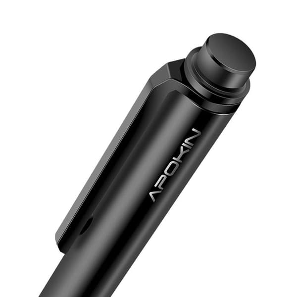 Taktile Stylus - APOKIN - Surface Slim - Fin Spids 1mm - 1024 Trykniveauer - Sort Svart