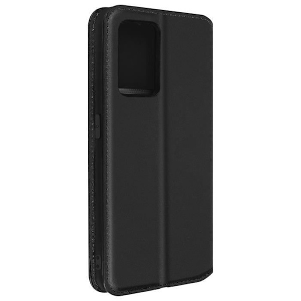 Oppo Find X5 lite plånboksfodral Videosupportfunktion svart - AVIZAR - Stel - Syntet - Vuxen Svart