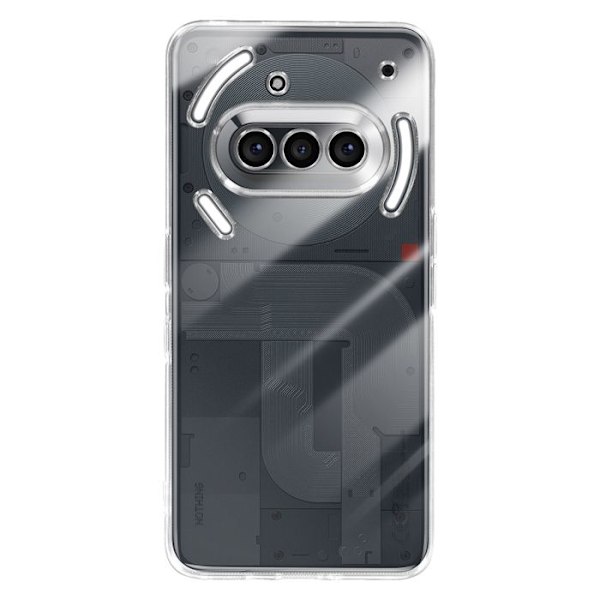 Peitto Nothing Phone 3a Pehmeä Läpinäkyvä Silikoni Vit