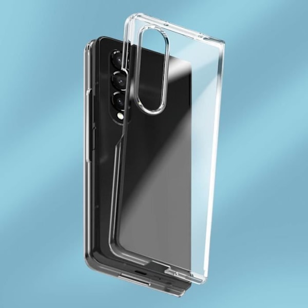 Galaxy Z Fold 4 Suojakuori - AVIZAR - Kovat takakulmat Puskurin kehys ulkoinen näyttö läpinäkyvä Transparent