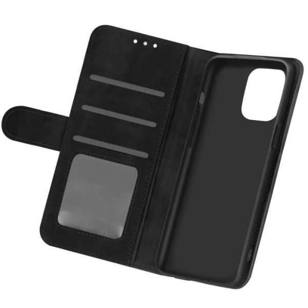 Housse - Apple - iPhone 12 / 12 Pro - Vintage - Sort - Fleksibel - Magnetisk Svart