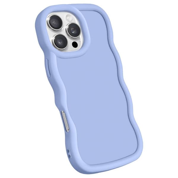 Coque til iPhone 16 Pro Max - Candy - Lavendel - Stødabsorberende Silikone - Moderne Design - Mat Finish Lila
