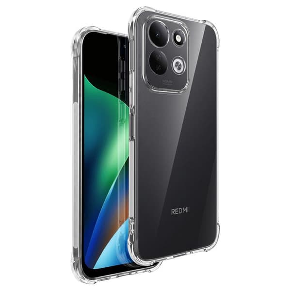 Silicone Cover til Redmi 17 med Forstærkede Hjørner Transparent Vit