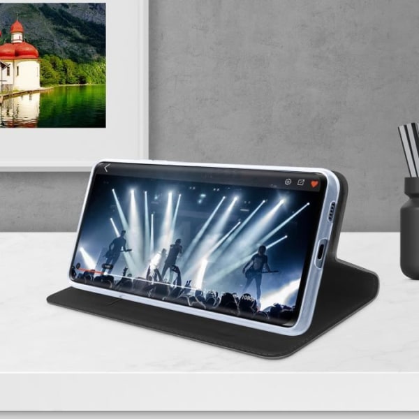 Étui Folio - DUX DUCIS - Vivo X51 5G - Øko-læder - Videostand - Sort Svart