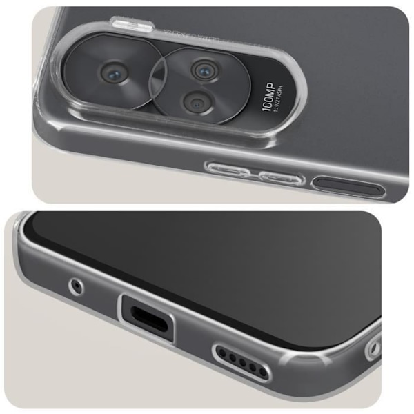 Fodral för Honor 90 Lite - AVIZAR - Mjuk silikon 0,5 mm - Anti-gulning Transparent Transparent