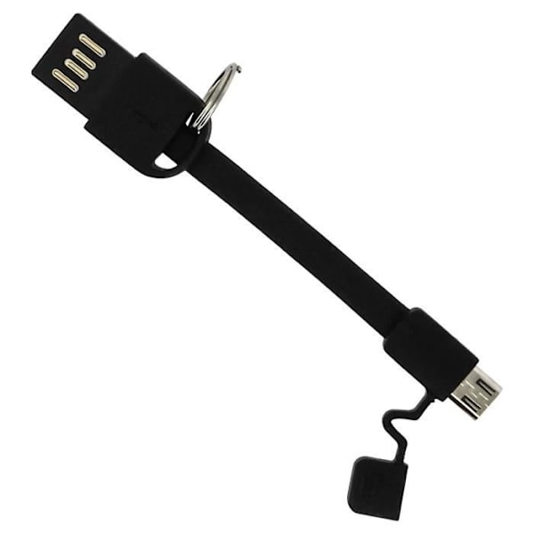 Vändbar Mini USB-kabel 10 cm Tablet/Smartphone Moxie Charge + Synchro Black