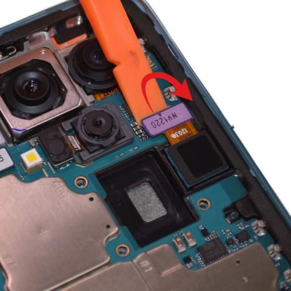 Samsung A52, A52s, A72 etukamera - Etuobjektiivin integroitu kaapeli