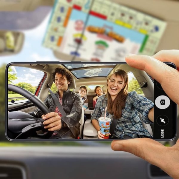Samsung Galaxy A51 frontkamera - sort erstatningsobjektiv foran