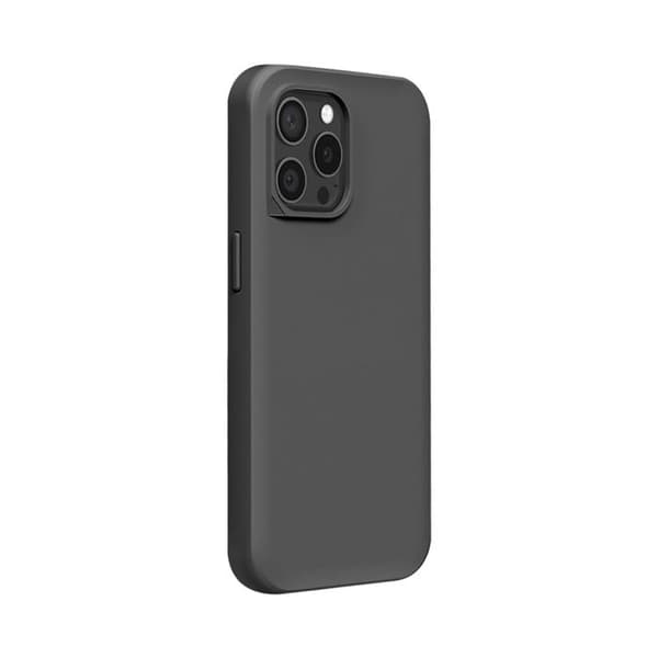 MagSafe-cover til iPhone 15 Pro Max, blød, stødabsorberende, SolidX-serie, Rhinoshield, sort Svart