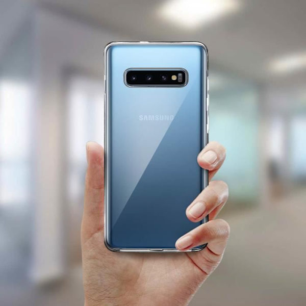 Skyddsskal - Samsung - Galaxy S10 - Hård - Transparent silikon - 360° Transparent