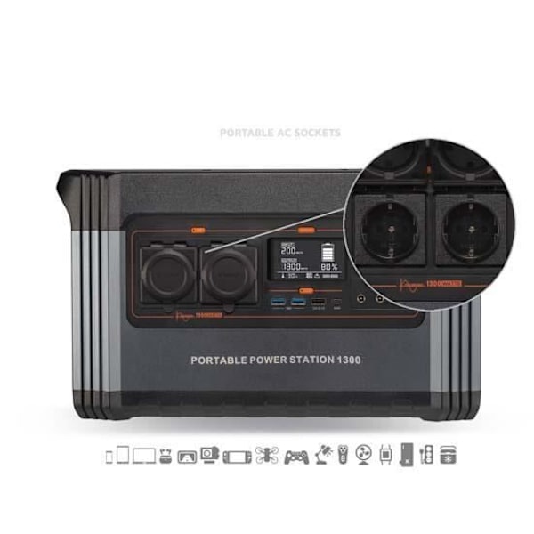 Xtorm Battery Xtreme Power 1300 kannettava asema musta/oranssi