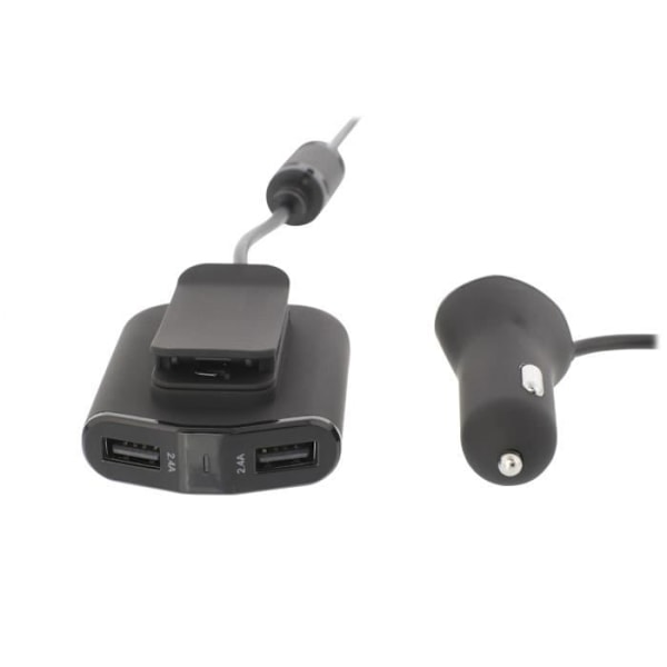 Billaddare - SWEEX - NE550658913 - 4 Portar - 9,6 A - Svart Svart
