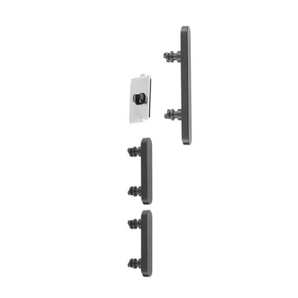 Knapper til strøm, lyd og lydløs til iPhone 12 og 12 Pro sort Svart