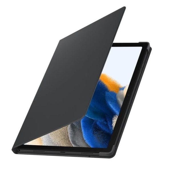 Alkuperäinen Samsung Galaxy Tab A8 10.5 Case Video Support Book -kansi tummanharmaa