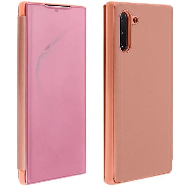 Suojakuori Samsung Galaxy Note 10 - AVIZAR - Läpinäkyvä läppä - Rose gold - Puolijäykkä - Video tuki Rose guld