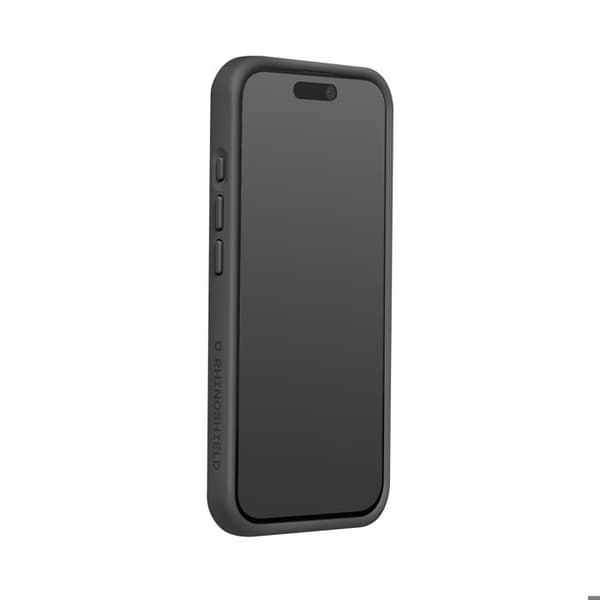 MagSafe-cover til iPhone 15 Pro Max, blød, stødabsorberende, SolidX-serie, Rhinoshield, sort Svart