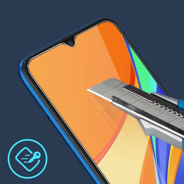 Filmskydd - Xiaomi - Redmi 9C / 9A - Härdat glas 9H - Ultra-tunt - Antifingeravtryck Klar vit