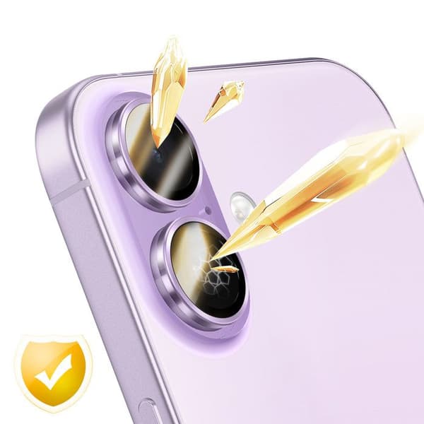 Kamerabeskyttelse til iPhone 16 / 16 Plus / 17 Anti-Ridser Rhinoshield Lilla Violett