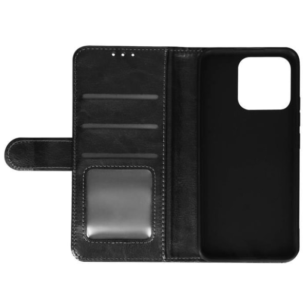 Etui til Xiaomi 13 - AVIZAR - Wallet Flip - Sort - Videosupport - Kortopbevaring Svart