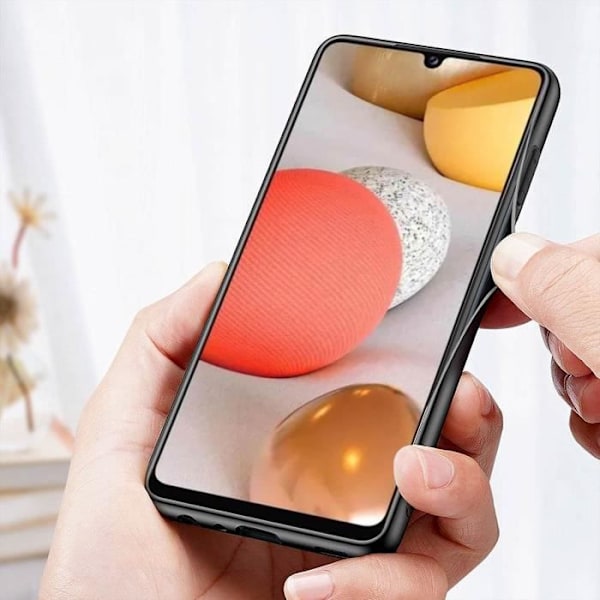 Skyddsskal - DUX DUCIS - Samsung Galaxy A42 5G - Hård - Tyg - Elegant Svart