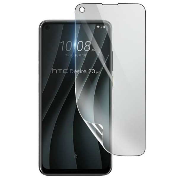 Näytönsuoja - 3MK - HTC Desire 20 Pro - Iskunkestävä Hydrogeeli - Naarmuuntumaton - Läpinäkyvä Transparent
