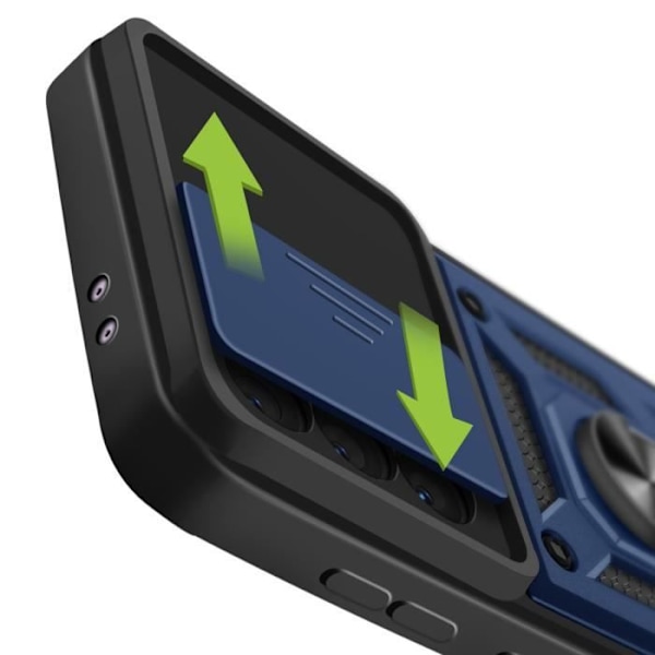 Coque för Samsung Galaxy A56 med Stöd Ring och Kamera Skydd Mayaxess Blå Natt Blå