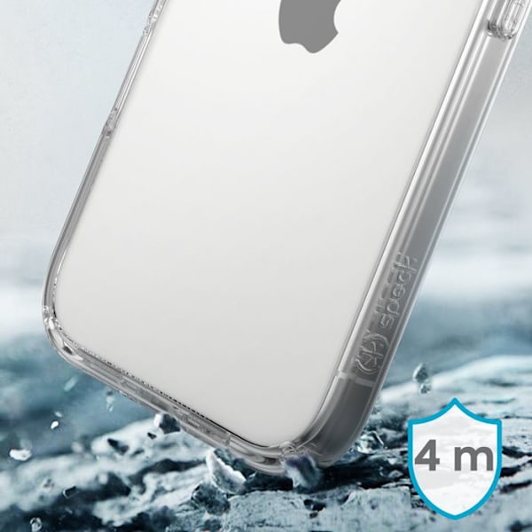 Coque til iPhone 16 Pro Anti-fald 4m Presidio Perfect-Clear Speck Transparent Vit