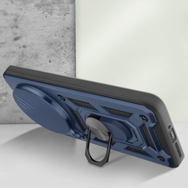 Coque til Xiaomi 15 Ultra Ring Support med Kamerabeskyttelse Mayaxess Blå Nat Blå