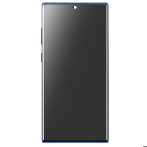 Skärm för Samsung Note 10 Plus LCD + Pekglas + Original Samsung Chassi Blå
