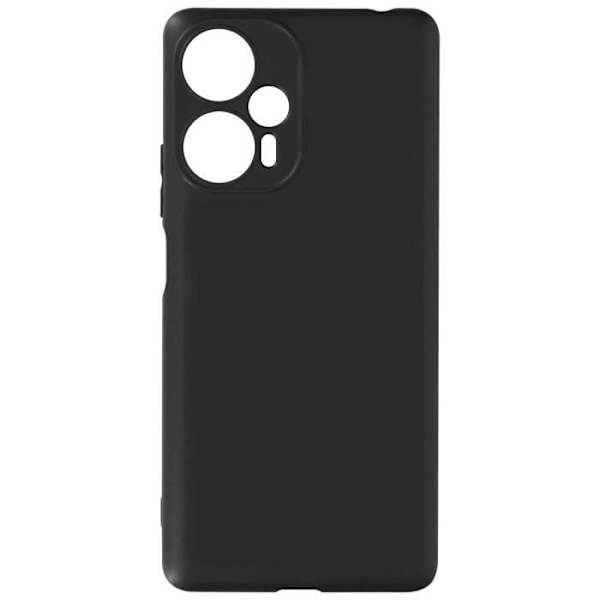 Fodral till Xiaomi Poco F5 Silikongel Flexibelt tunt klassiskt fodral Svart