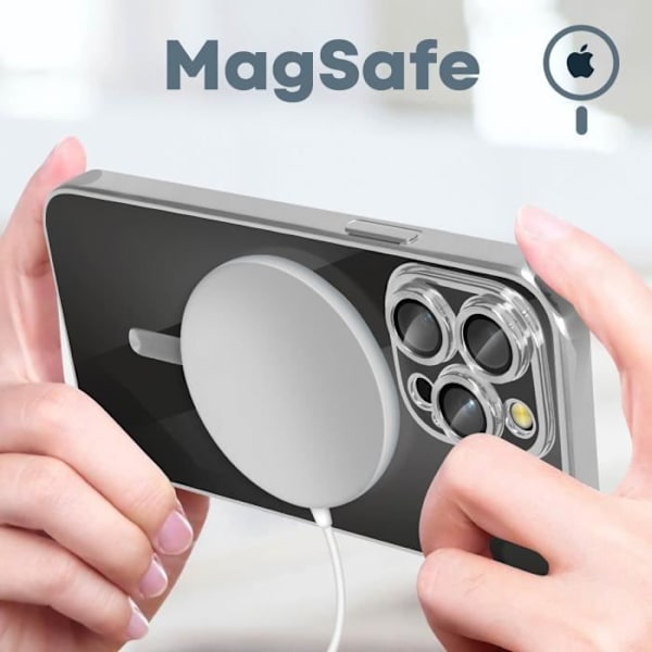 MagSafe iPhone 14 Pro Max Silver Fodral Magsafe Fodral