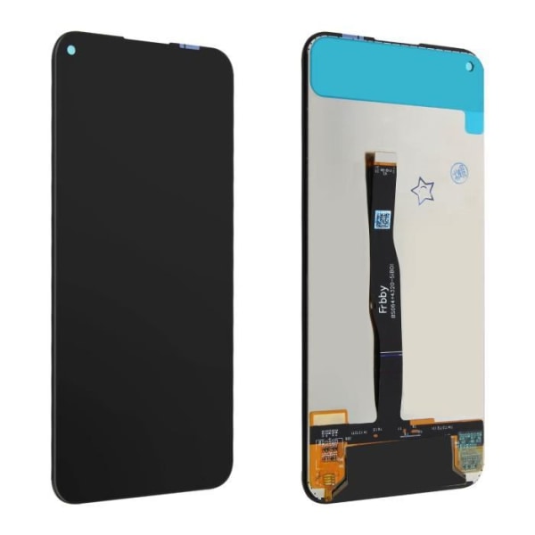 Komplet blok Huawei P40 Lite LCD-skærmudskiftning Touch Glas Sort