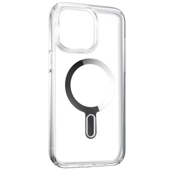 MagSafe Fodral för iPhone 15 Pro Max Presidio Perfect Clear Clicklock Speck Silver