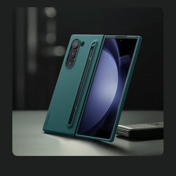 Siliconefodral för Galaxy Z Fold6 med plats för S Pen Nillkin Grön Grön