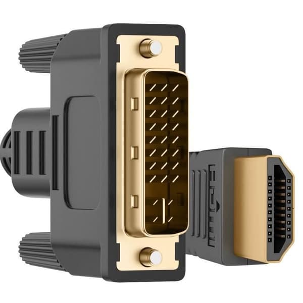 Videoadapter - AVIZAR - 1m - HDMI hane till DVI hane - Full HD 1080p - Plug and play