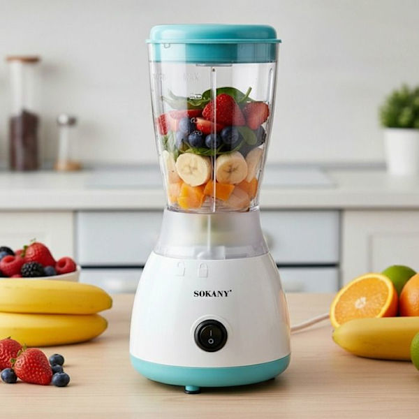 Mini-blender - SOKANY - Sokany - 500ml - 300W - Rustfrie blade Vit