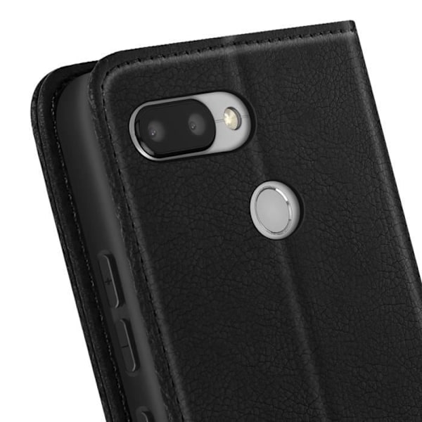 Etui til Xiaomi Redmi 6 Klap Pung og Video Støtte Sort Svart