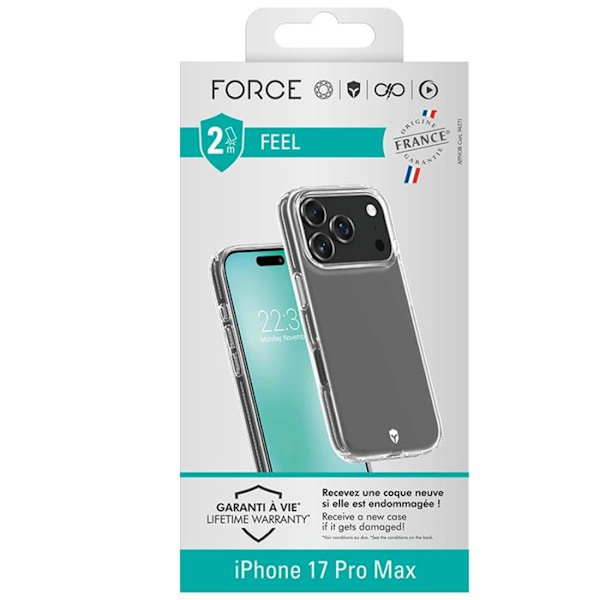 Coque FC Feel - IPhone17 Pro Max - Transparent Vit
