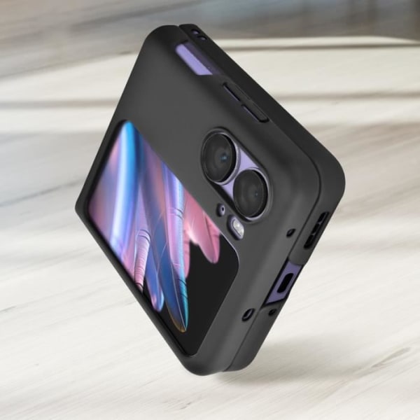 Fodral till Oppo Find N2 Flip - AVIZAR - Svart - Anpassad design - Styv polykarbonat Svart