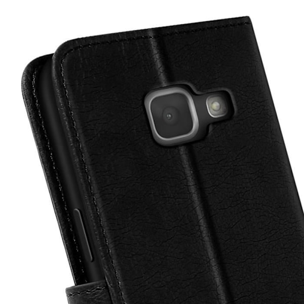 Fodral för Samsung Galaxy A3 Med Fickor och Videostöd Svart Svart
