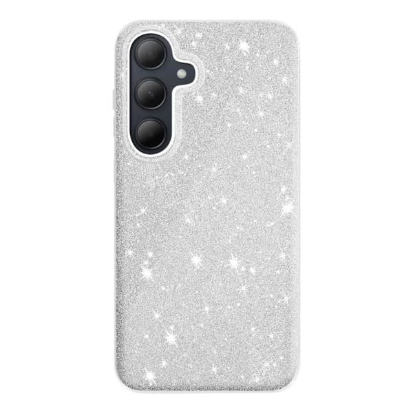 Coque Paillette - Samsung - Galaxy A35 - Ultra tynd silikone - Sølv - Glamour Grå