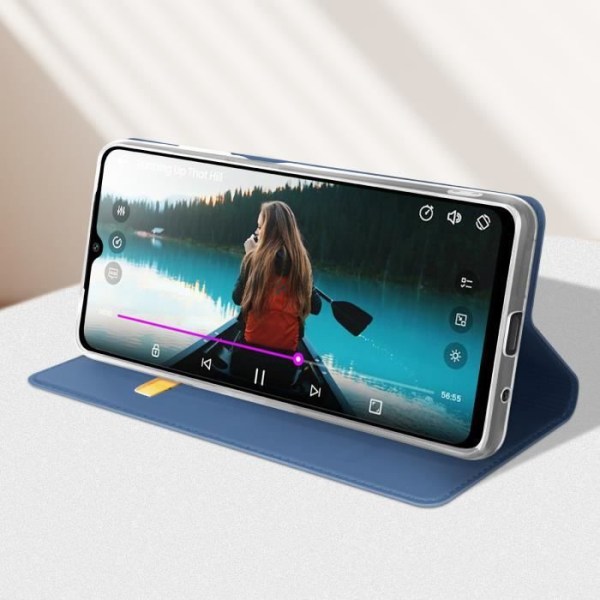 Etui til Xiaomi Redmi A3 - DUX DUCIS - Midnatsblå - Kortholder Video Support Blå