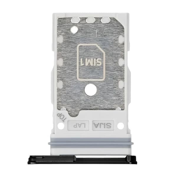 Originalt SIM-kortsfack för Galaxy S22 / S22 Plus Dual Nano SIM Silver Grå