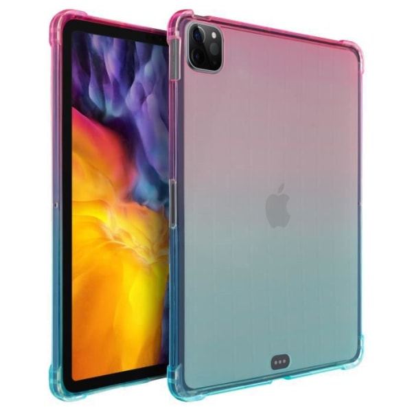 Sininen ja vaaleanpunainen puskurin kulman suojakotelo iPad Pro 11 2020/2018 ja Air 2020 blått och rosa
