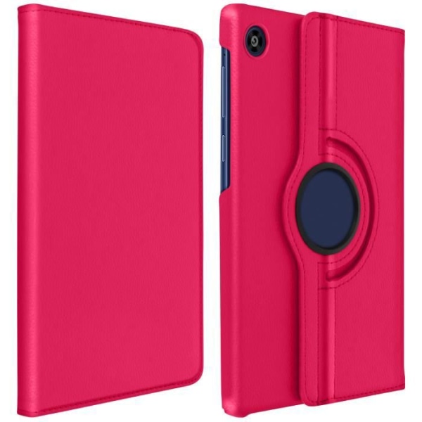 Étui - Huawei - MatePad T8 - Helt dæksel - 360° drejelig støtte - Fuchsia rosa Fuchsia rosa