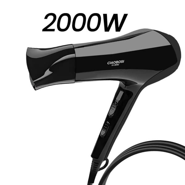 Hårfön 2000W med Snabb Varm/Kall Luftfunktion Svart Svart