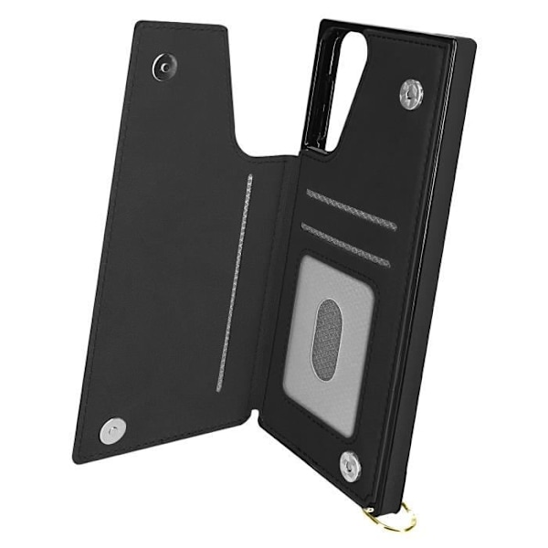 Samsung Galaxy S21 Plus multifunktionslinsfodral med svart rem Svart