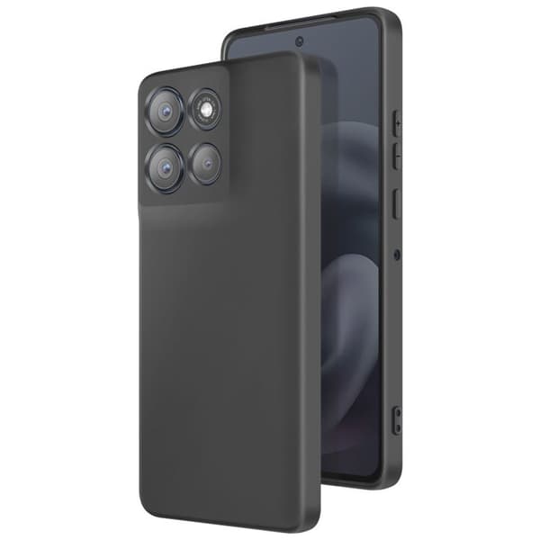 Cover - UNDERRETTELSE - Moto G86 / G86 Power - Semi-stift silikone - Soft-Touch - Sort Svart