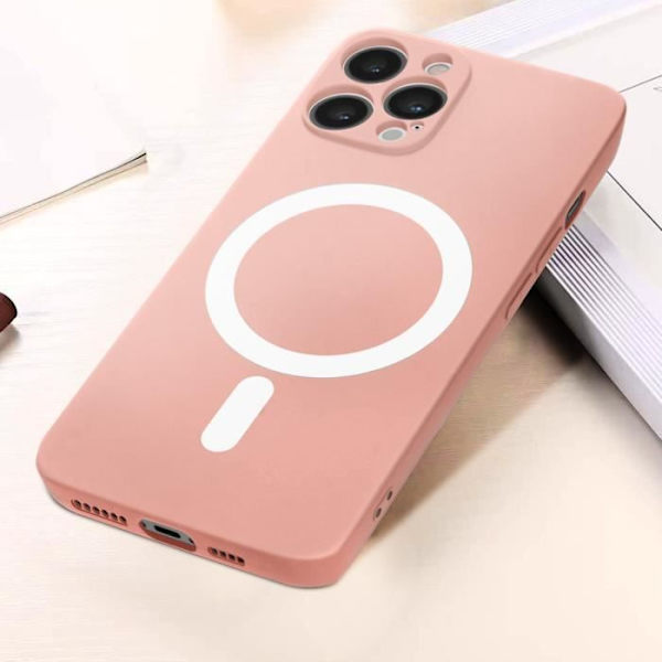 MagSafe iPhone 12 Pro Max etui Mat Pink Magsafe etui