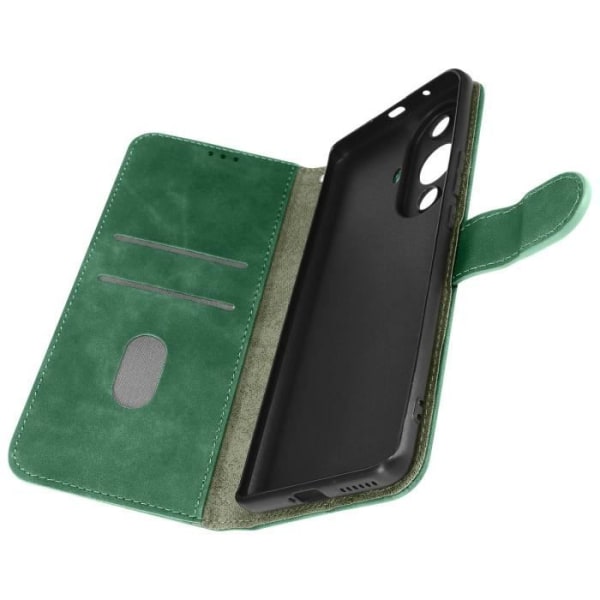 Fodral - AVIZAR - Huawei Nova 11 Pro - Läderimitation - Grön - Stativfunktion Grön